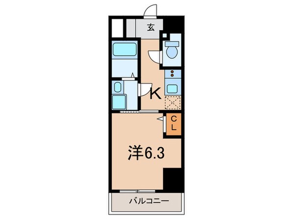 アリビオ立花Ⅲの物件間取画像